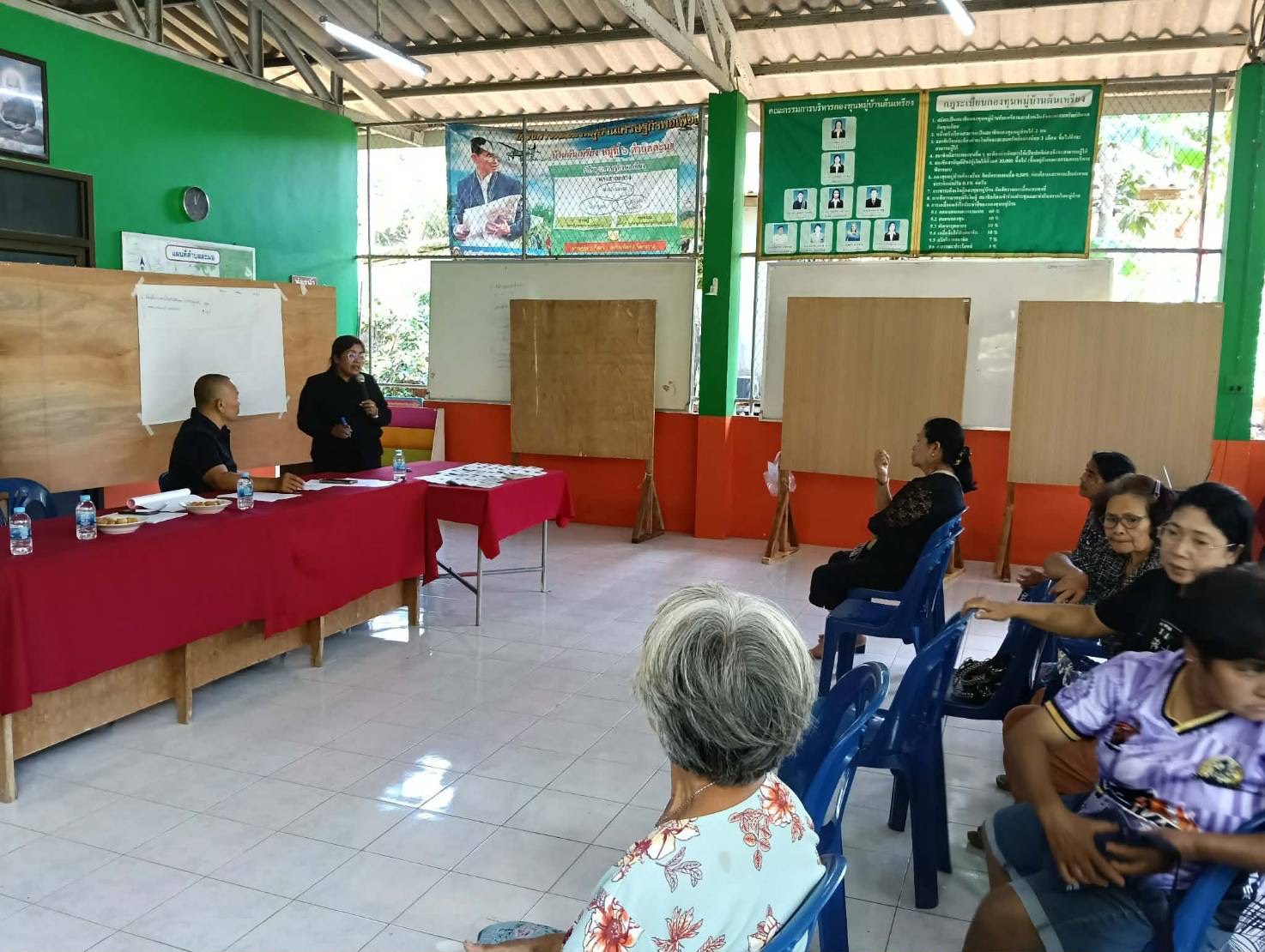 สพอ.นาโยง จังหวัดตรัง ร่วมประชุมและติดตามการดำเนินงานพัฒนาชุมชนบ้านต้นเหรียง หมู่ที่ 6 ตำบลละมอ